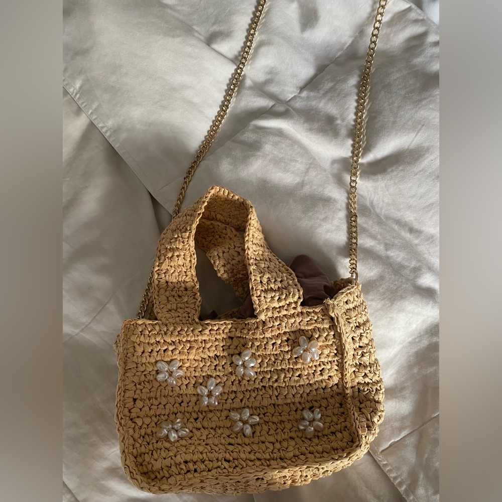 Zara Crotchet Bag with Drawstring